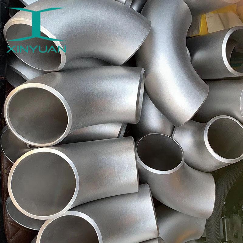 Sanitary grade stainless steel elbow